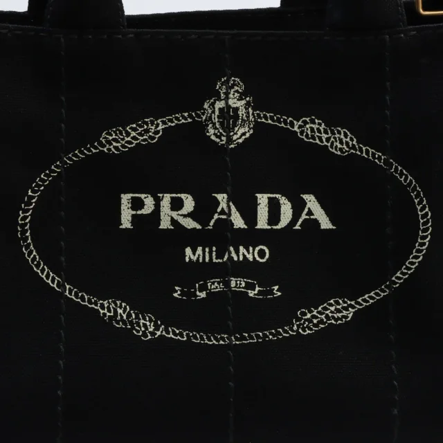 Prada Canapa 2-way bag black from VINTAGE QOO TOKYO, photo 4 of 18