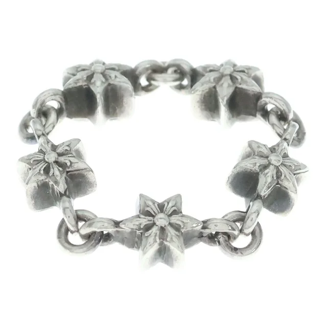 Chrome Hearts Chain Tny Star Thai Nice Ring Silver in Silver from The Reluxe