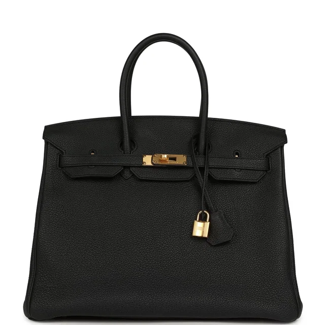Hermès Birkin 35 Black Togo Gold Hardware in Black Togo leather from Madison Avenue Couture