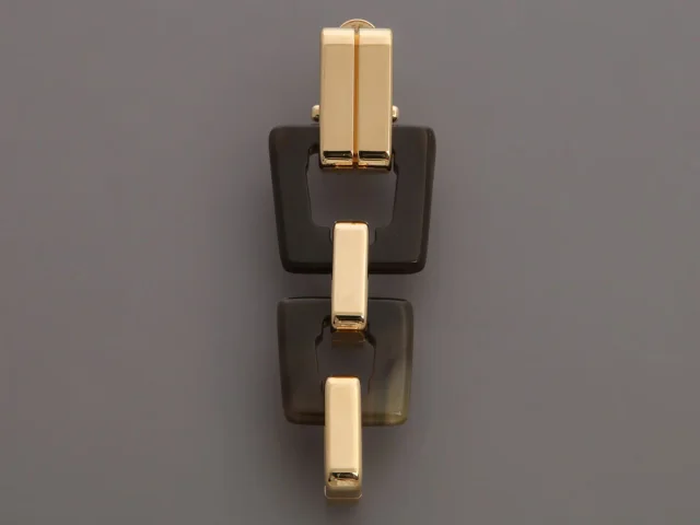 Hermès Horn Etrivière Earrings from Ann's Fabulous Finds, photo 3 of 6