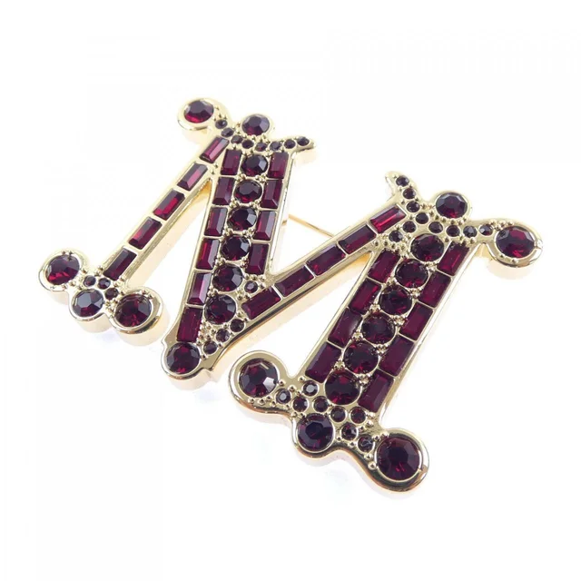 Max Mara Brooch in Red type Gold type from KOMEHYO