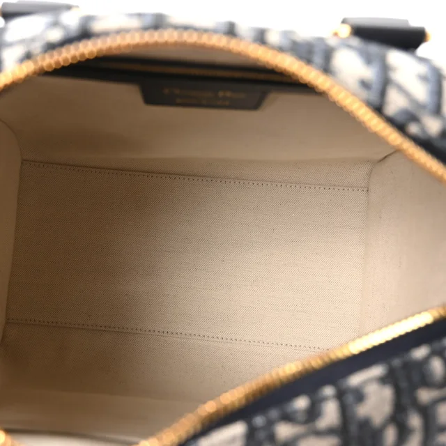 Dior Oblique Groove 25 Bag Blue in Blue Coated canvas from FASHIONPHILE, photo 5 of 10