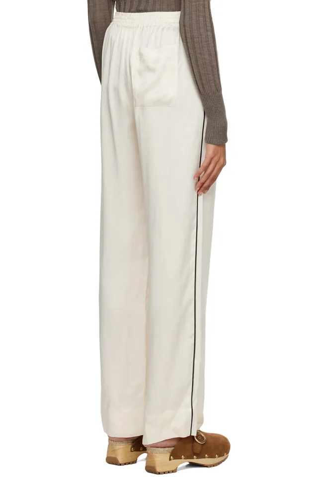 See by Chloé Off-White Pinched Seams Lounge Pants, photo 3 of 4 from SSENSE