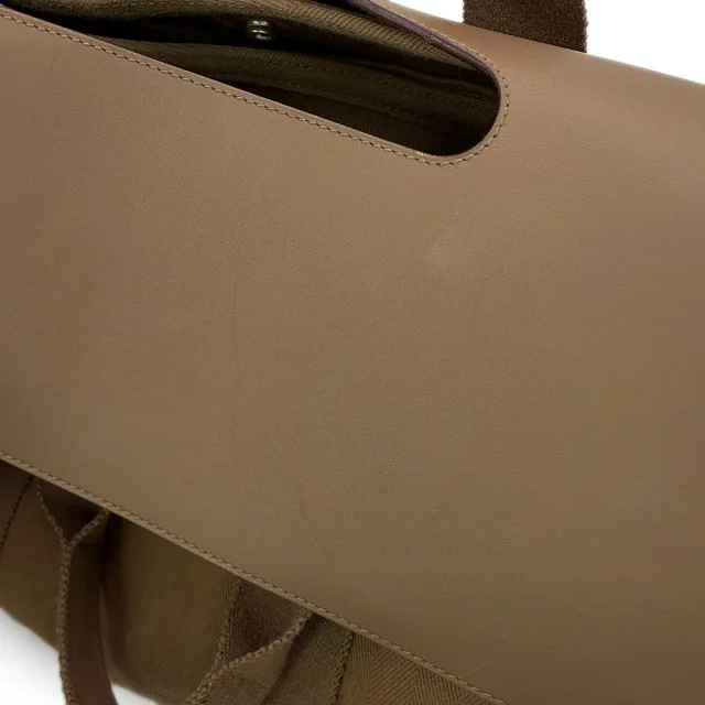 Hermès Valparaiso Etoupe Toile Chevrons Swift Leather Size MM in Taupe Swift leather from GALLERY RARE, photo 8 of 20