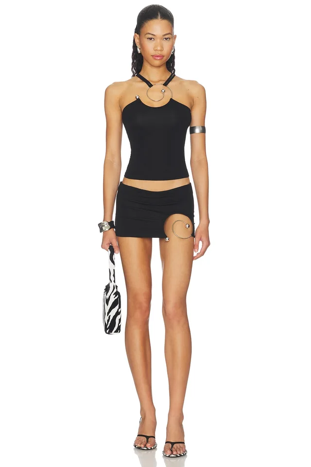 1XBLUE Spiral Skort in Black, photo 5 of 6 from REVOLVE (Canada)