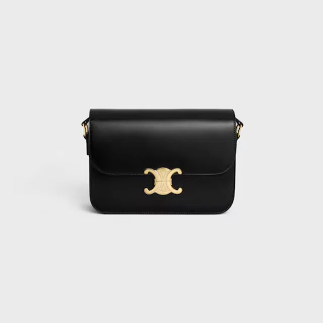 Celine E25 Shoulder Bag — Black Leather in Black Leather from HEWI