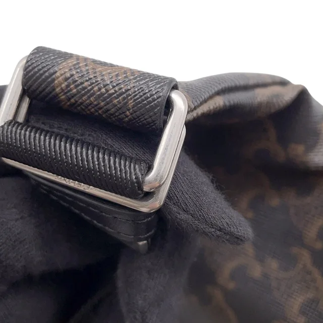 Celine Macadam Pattern Crossbody Bag - The Dancing Kid Collection Black/Brown/Multicolor Leather in Black Leather from GALLERY RARE, photo 12 of 15