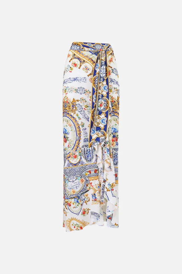 Camilla eBoutique LONG SARONG WITH TIE WAIST AND FRILL EDGE THE POTTERY PARLOUR from CAMILLA, photo 1 of 1