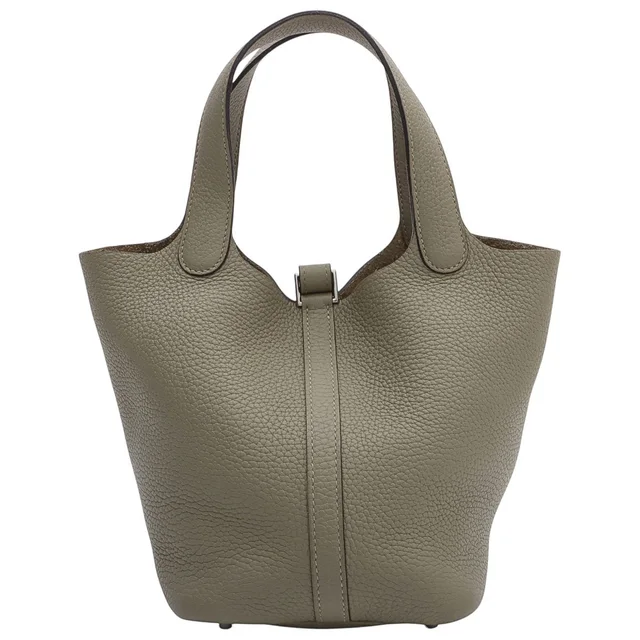 Hermès Picotin Lock PM, Sage, made in 2016 in Clemence leather from VINTAGE QOO TOKYO, photo 2 of 2