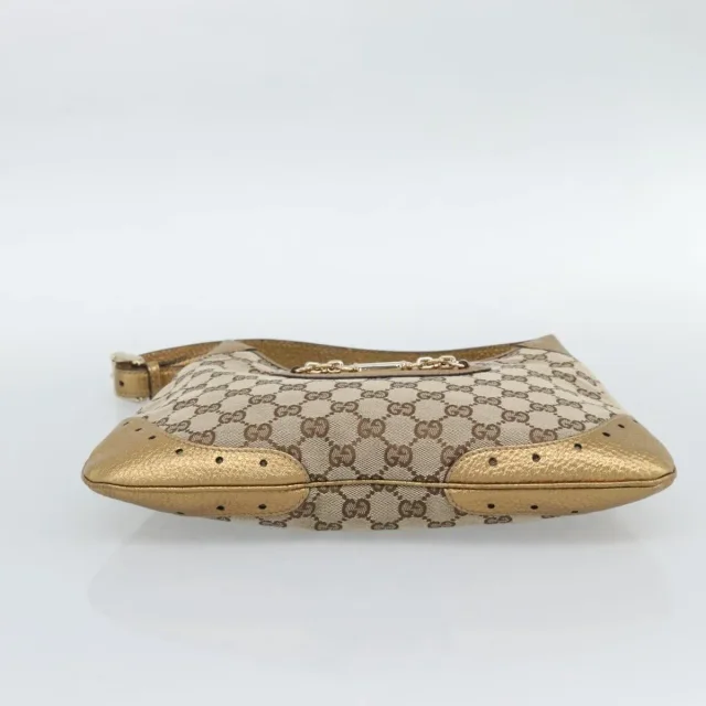 Gucci Vintage Jackie O Chain Hobo Gg Canvas Beige Bag in Beige Canvas from HEWI, photo 5 of 22