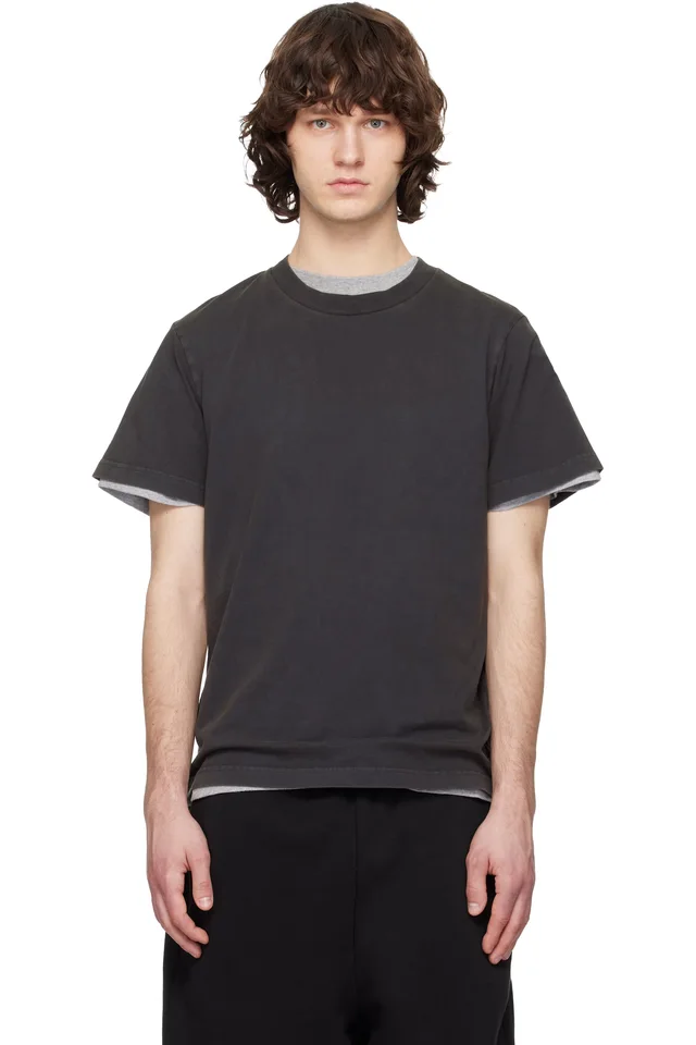 Entire Studios Black Standard T-shirt, image 1 of 1 from SSENSE