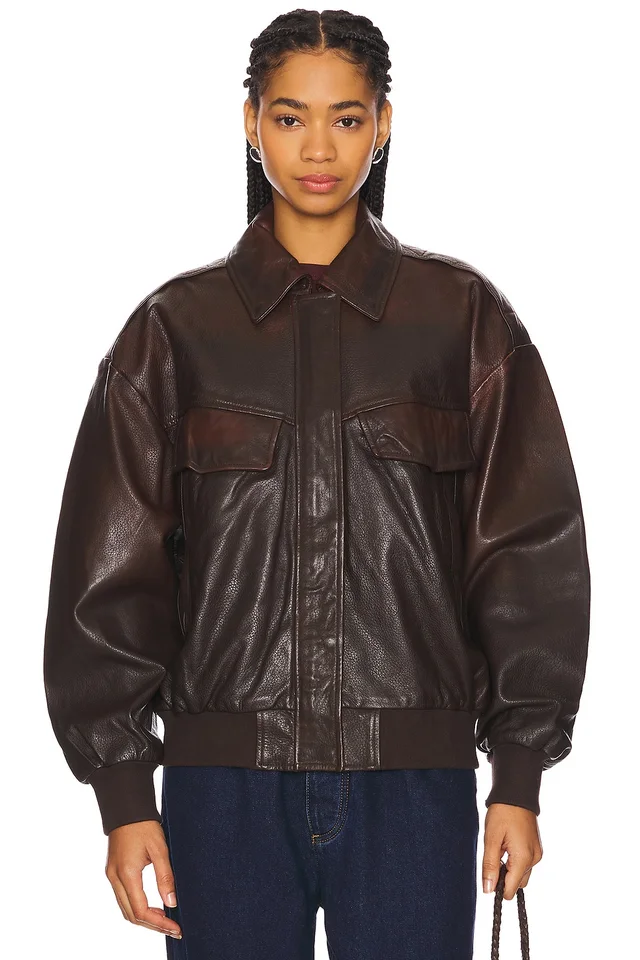 LAMARQUE Trevanna Jacket in Rub Off Brow, photo 2 of 5 from REVOLVE (Canada)