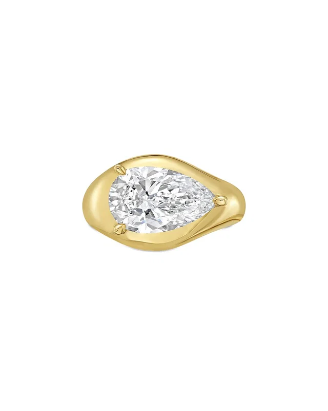 Diana M Lab Grown Diamonds Diana M. 14K 5.00 ct. tw. Lab-Grown Diamond Solitaire Ring, image 1 of 1 from Rue La La