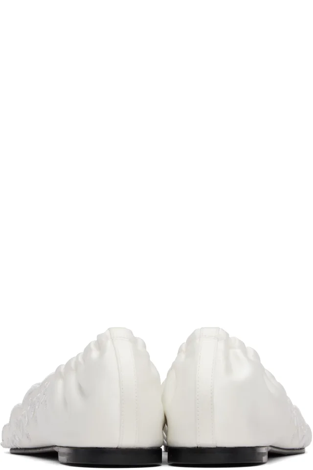 JACQUEMUS White 'The Flat' Sandals, photo 2 of 5 from SSENSE