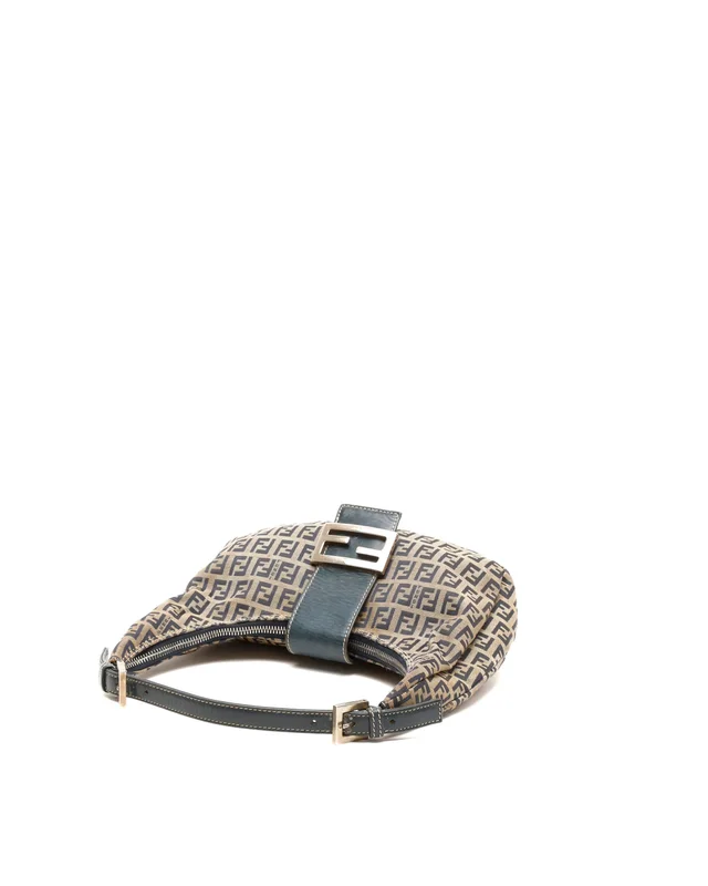 Fendi Zucchino Half Moon Bag in Canvas from A Retro Tale, photo 4 of 9