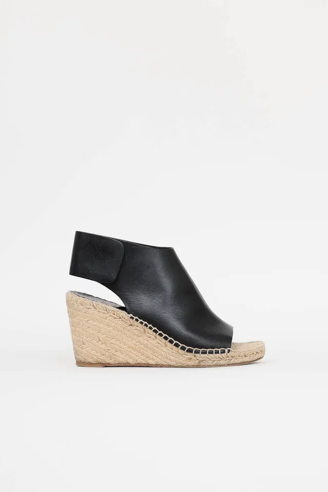 Celine Espadrille Wedge in Woven leather from VSP Consignment
