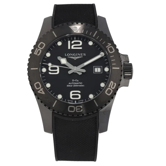 Longines Hydro Conquest L3.784.4 43mm Ceramic Watch in Ceramic from H&T