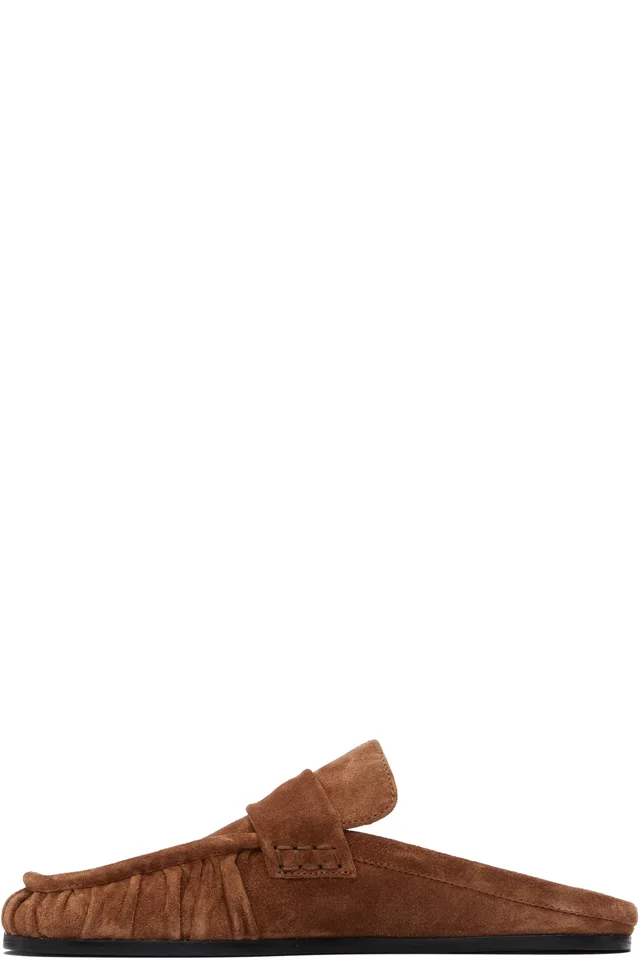 Jil Sander Tan Moc Toe Loafers, photo 3 of 5 from SSENSE