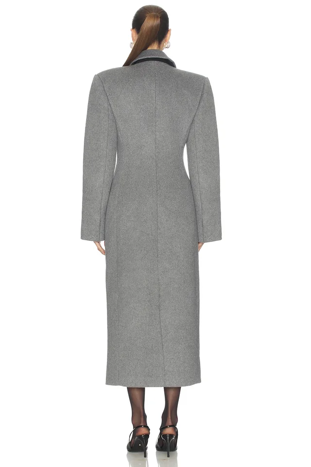 Camila Coelho Mariela Coat in Charcoal Grey, photo 3 of 4 from REVOLVE (Canada)