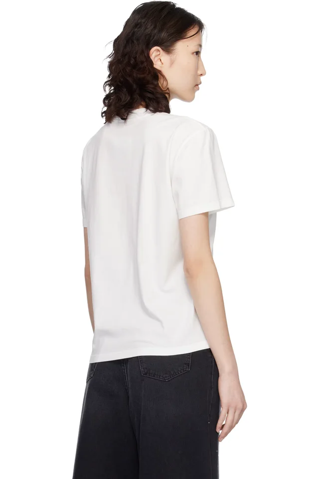 MM6 Maison Margiela Off-White Spray Paint T-shirt, photo 3 of 4 from SSENSE