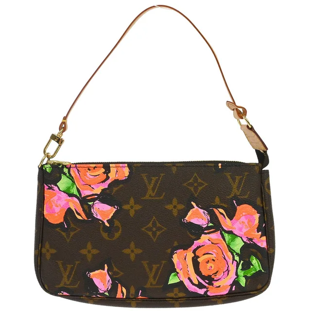 Louis Vuitton Monogram Rose Pochette Accessoires Handbag M48615 in Pink Canvas from AMORE Vintage Tokyo