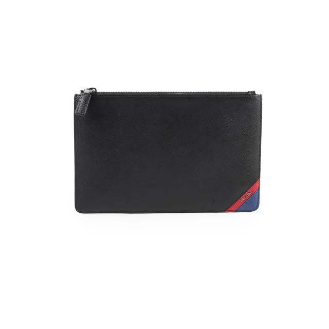 Prada Safiano Clutch in Saffiano leather from The Purse Affair