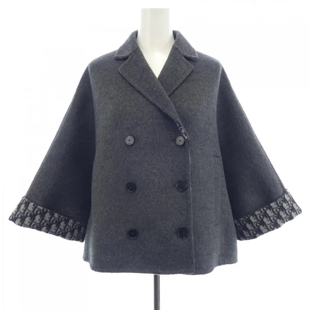 Dior Coat Gray 42 in Grey from The Reluxe