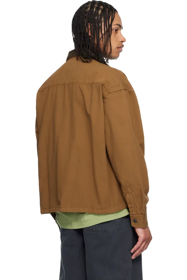 Carhartt Work In Progress Tan Prescott Overshirt, photo 3 of 4 from SSENSE