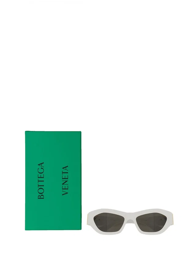 Bottega Veneta 734117_v2q301472 Sunglasses — White Acetate in White from HEWI