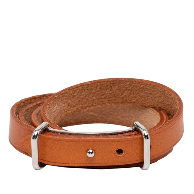 Brown Hermès Swift Api II Triple Tour Wrap Bracelet in Brown Swift leather from Designer Revival