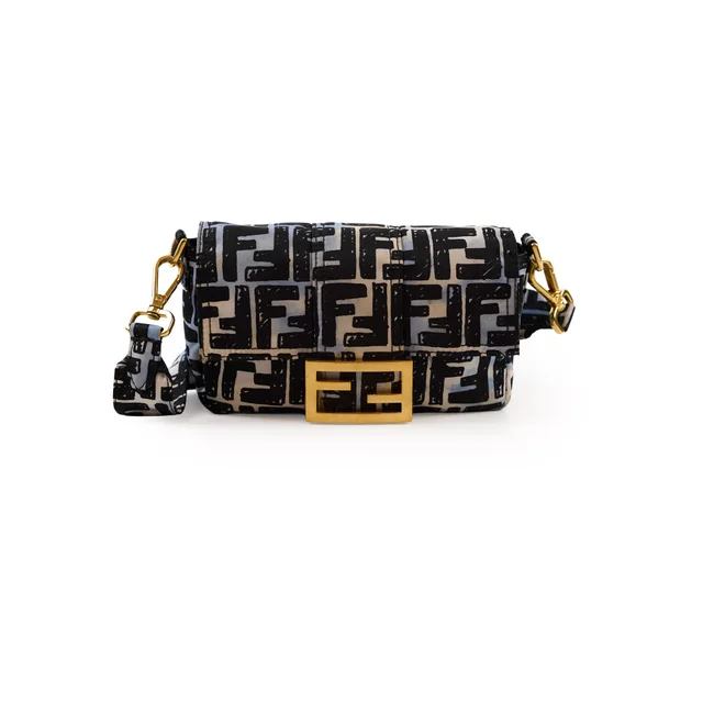 Fendi X Joshua Vides Nylon Convertible Belt Baguette Bag in Nylon from The Purse Affair