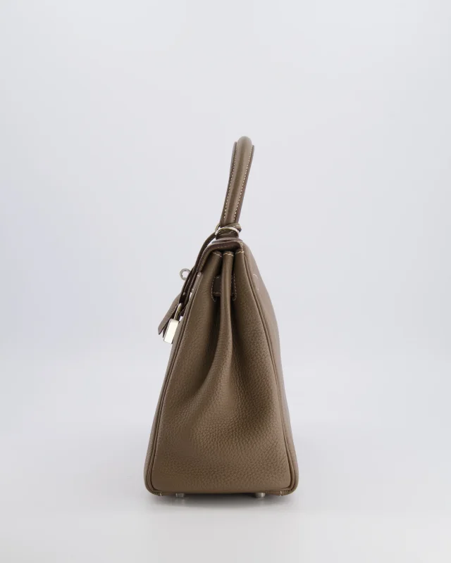 Hermès Kelly 28 Retourne Bag in Taupe Togo leather from Sellier, photo 7 of 23