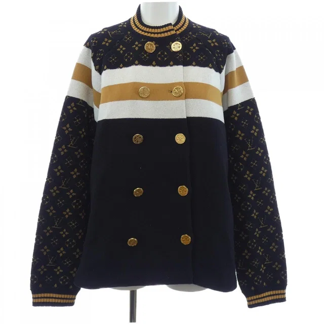 Louis Vuitton Coat Black in Black Cashmere from The Reluxe