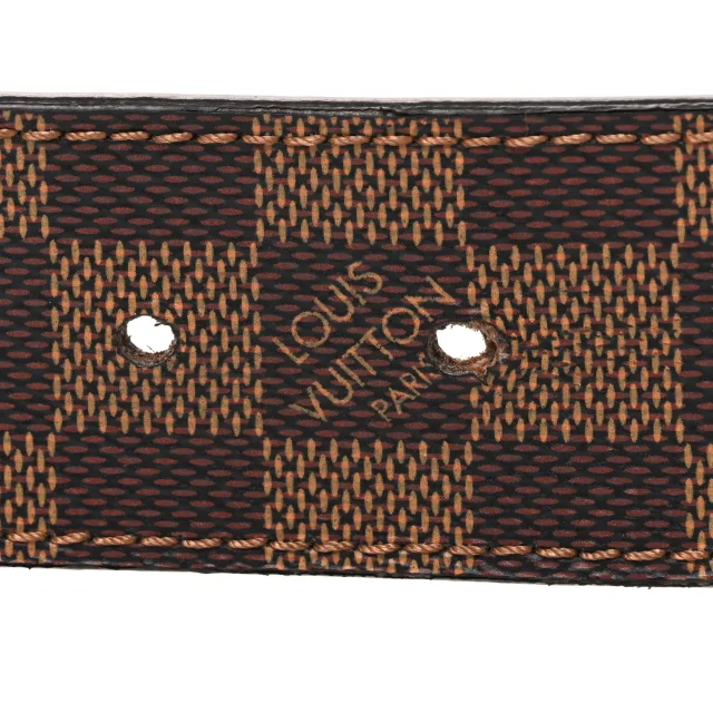 Damier Ebene 40mm LV Initiales Belt 90 36 in Brown Canvas from FASHIONPHILE, photo 3 of 6