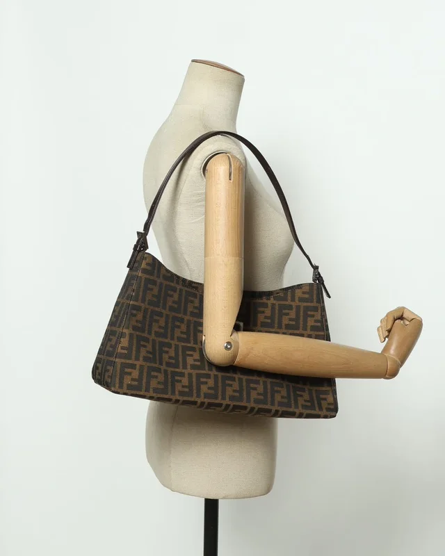 Fendi Large Zucca Shoulder Bag in Canvas from A Retro Tale, photo 6 of 8