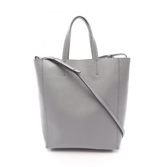 Celine Handbag Vertical Cover Small 2-Way Gray Leather in Grey Leather from The Reluxe