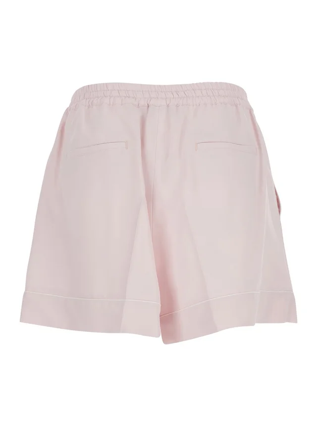 SPORTMAX Shorts 'SPXCRESPO' Pink with Pockets and High Waist in Viscose Women in Pink 100% Viscose, photo 4 of 6 from Gaudenzi Boutique