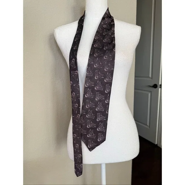Balmain Vintage 80’s Purple Design Neck Tie in silver|gray|purple from Poshmark