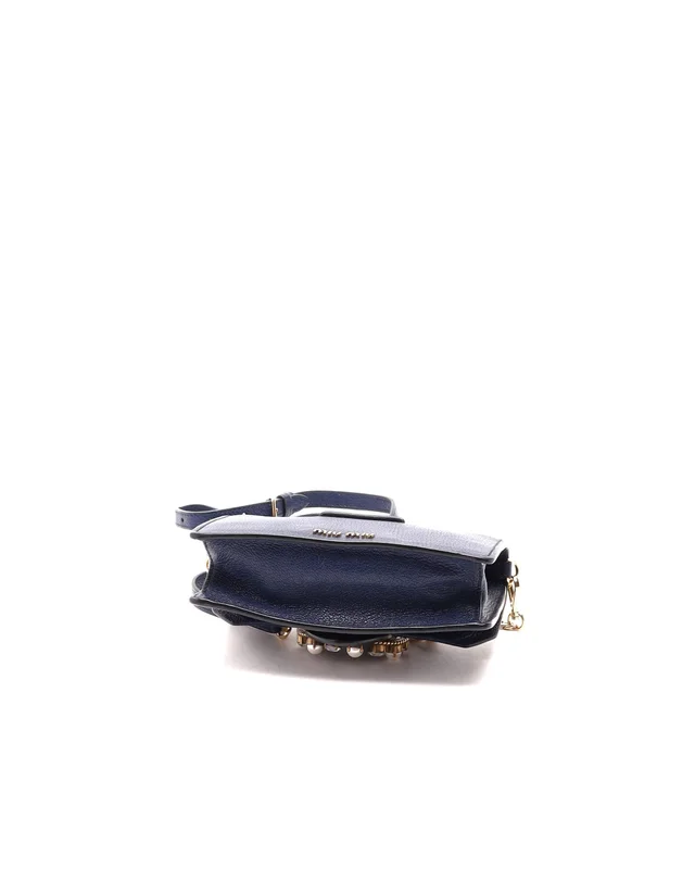 Miu Miu Crystal Embellished Madras Bag in Leather from A Retro Tale, photo 4 of 10
