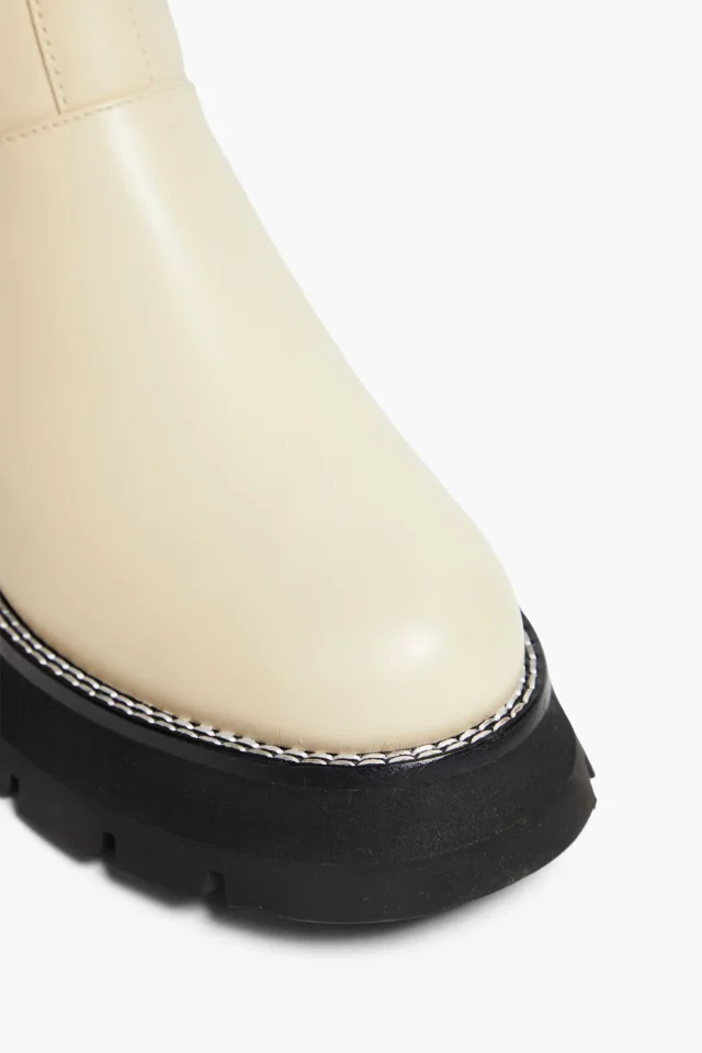 3.1 Phillip Lim Kate Leather Chelsea Boots in Off White, photo 4 of 4 from THE OUTNET