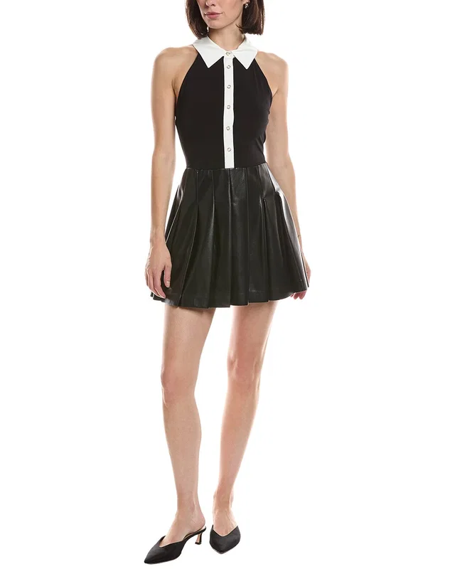 alice + olivia Tate Polo Pleated Mini Dress, image 1 of 1 from Rue La La
