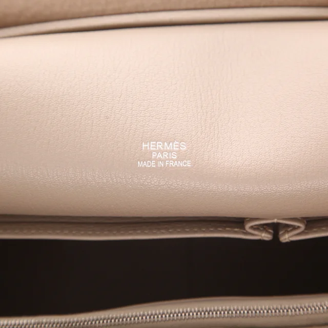 Hermès Jypsiere 34 cm shoulder bag in Grey Togo leather from Collector Square, photo 4 of 5