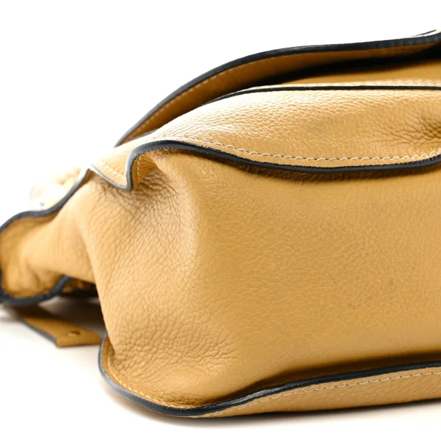 Chloé Medium Marcie Satchel Sand Shell in Calfskin from FASHIONPHILE, photo 9 of 11