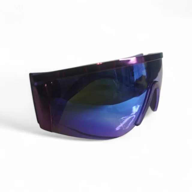 Versace Women's Sunglasses - Multi/Purple in multicolor|purple from Depop, photo 3 of 9