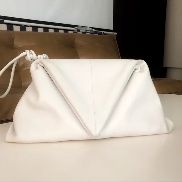 Bottega Veneta Trine White Leather Clutch/Wristlet in white Leather from Poshmark