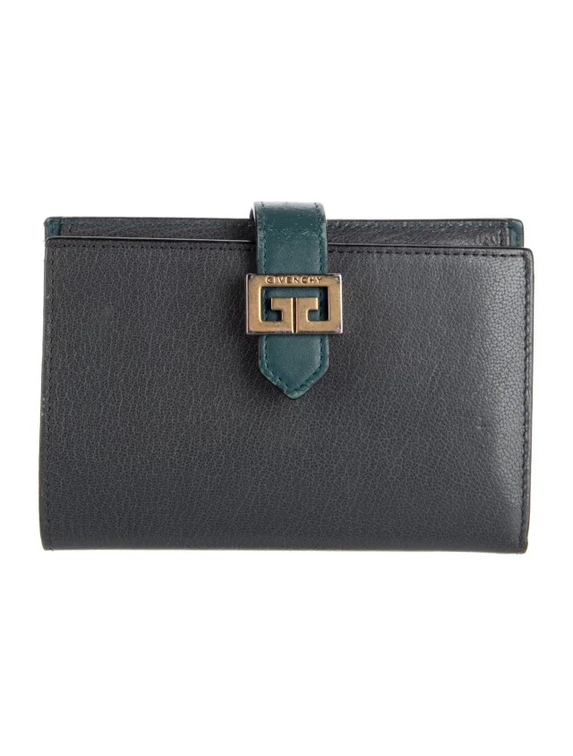 Givenchy Leather Continental Wallet in gray Leather from The RealReal