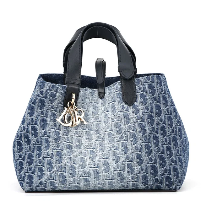 Dior ToJules Handbag BlueM2821ODCE_M49E Denim Leather Size Medium in Denim from GALLERY RARE