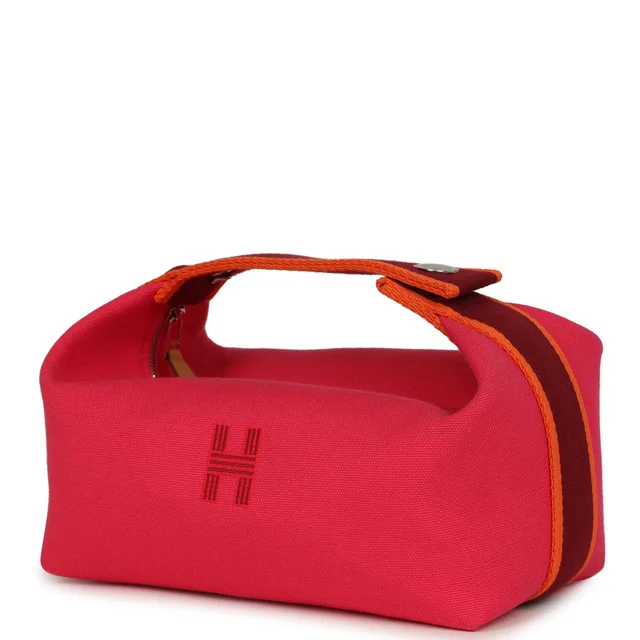 Hermès Bride A Brac Carre Case PM Hibiscus Canvas Palladium Hardware in Canvas from Madison Avenue Couture, photo 2 of 2