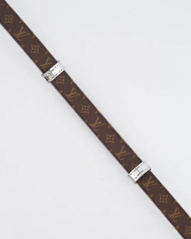 Louis Vuitton Silver Metallic Logo Belt Size 90cm in Silver from Sellier, photo 9 of 10