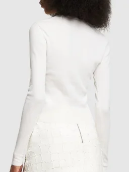 Dion Lee Lace-up top in 49% Nylon, 47% Cotton, 4% Elastane, photo 3 of 5 from LUISAVIAROMA